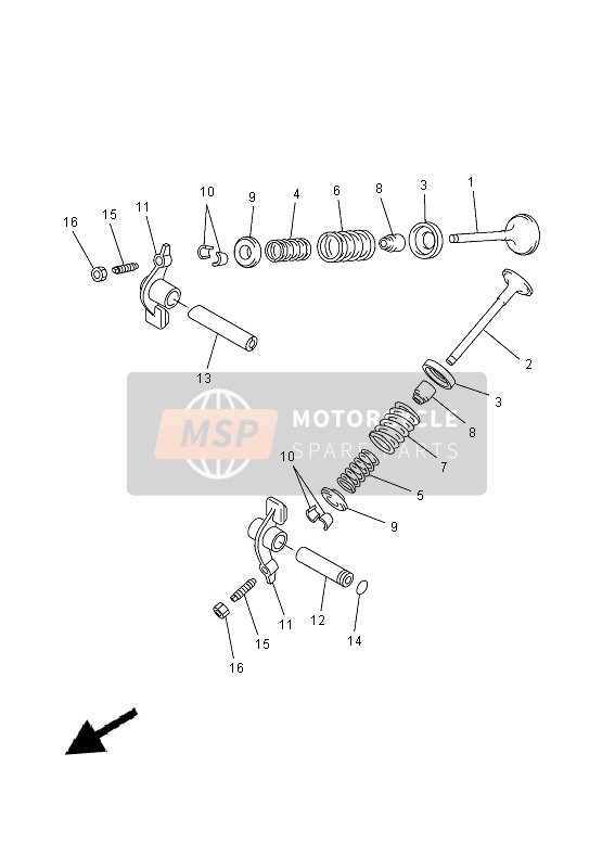 Yamaha YP250RA 2015 Klep voor een 2015 Yamaha YP250RA